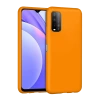 Xiaomi Redmi 9T Kılıf Nano içi Kadife Silikon - Turuncu