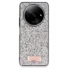 Xiaomi Redmi A3 4G Bright Simli Kapak - Gümüş