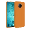 Xiaomi Redmi K30 Pro Kılıf Nano içi Kadife Silikon - Turuncu