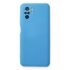 Xiaomi Redmi Note 10 Kılıf Nano içi Kadife Silikon - Mavi