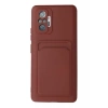 Xiaomi Redmi Note 10 Pro Kılıf Kelvin Kartvizitli Silikon - Bordo
