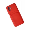 Xiaomi Redmi Note 10S Kılıf Kelvin Kartvizitli Silikon - Kırmızı