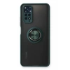 Xiaomi Redmi Note 11 Kılıf Montreal Yüzüklü Silikon Kapak - Yeşil