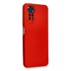 Xiaomi Redmi Note 11 Kılıf Nano içi Kadife Silikon - Kırmızı