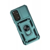 Xiaomi Redmi Note 11 Kılıf Pars Lens Yüzüklü Silikon - Yeşil