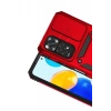 Xiaomi Redmi Note 11 Pro Kılıf Pars Lens Yüzüklü Silikon - Kırmızı
