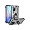 Xiaomi Redmi Note 11T Kılıf Sofya Yüzüklü Silikon Kapak - Gümüş