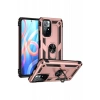 Xiaomi Redmi Note 11T Kılıf Sofya Yüzüklü Silikon Kapak - Rose