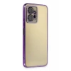 Xiaomi Redmi Note 12 4G Kılıf Lensli Silikon - Mor