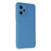 Xiaomi Redmi Note 12 5G Kılıf Nano içi Kadife Silikon - Mavi