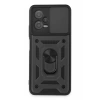 Xiaomi Redmi Note 12 5G Kılıf Pars Lens Yüzüklü Silikon - Siyah