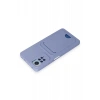 Xiaomi Redmi Note 12 Pro 4G Kılıf Kelvin Kartvizitli Silikon - Lila