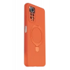 Xiaomi Redmi Note 12 Pro 4G Regal Magsafe Standlı Kapak - Turuncu