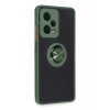 Xiaomi Redmi Note 12 Pro 5G Kılıf Montreal Yüzüklü Silikon Kapak - Yeşil
