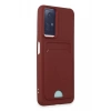 Xiaomi Redmi Note 12S Kılıf Kelvin Kartvizitli Silikon - Bordo