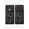 Xiaomi Redmi Note 13 4G Kılıf Pars Lens Yüzüklü Silikon - Siyah
