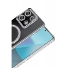 Xiaomi Redmi Note 13 Pro 4G Joke Simli Magneticsafe Kılıf - Gümüş