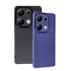 Xiaomi Redmi Note 13 Pro 4G Kılıf Auto Focus Karbon Kapak - Siyah