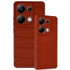 Xiaomi Redmi Note 13 Pro 4G Kılıf Bibercas Silikon Kapak - Kırmızı