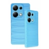 Xiaomi Redmi Note 13 Pro 4G Kılıf Bibercas Silikon Kapak - Mavi