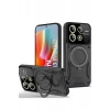 Xiaomi Redmi Note 13 Pro 4G Kılıf Joy Lens Standlı Kapak - Siyah