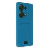 Xiaomi Redmi Note 13 Pro 4G Kılıf Kelvin Kartvizitli Silikon - Mavi