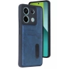 Xiaomi Redmi Note 13 Pro 4G Kılıf Sara Kartvizitli Deri Kılıf - Lacivert