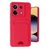 Xiaomi Redmi Note 13 Pro 5G Kılıf Kelvin Kartvizitli Silikon - Kırmızı
