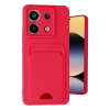 Xiaomi Redmi Note 13 Pro 5G Kılıf Kelvin Kartvizitli Silikon - Kırmızı