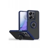 Xiaomi Redmi Note 13 Pro 5G Kılıf Montreal Yüzüklü Silikon Kapak - Lacivert