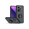 Xiaomi Redmi Note 13 Pro Plus Kılıf Montreal Yüzüklü Silikon Kapak - Siyah