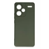 Xiaomi Redmi Note 13 Pro Plus Kılıf Nano içi Kadife Silikon - Koyu Yeşil