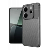 Xiaomi Redmi Note 14 4G Kılıf Auto Focus Karbon Kapak - Gri