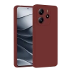 Xiaomi Redmi Note 14 4G Kılıf First Silikon - Bordo
