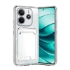 Xiaomi Redmi Note 14 4G Kılıf Kart Şeffaf Silikon - Şeffaf
