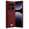 Xiaomi Redmi Note 14 Pro 4G Kelvin Kartvizitli Silikon - Bordo