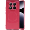 Xiaomi Redmi Note 14 Pro 4G Kılıf Maya Karbon Kapak - Bordo