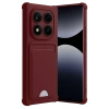 Xiaomi Redmi Note 14 Pro 5G Kelvin Kartvizitli Silikon - Bordo