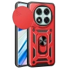 Xiaomi Redmi Note 14 Pro 5G Kılıf Pars Lens Yüzüklü Silikon - Kırmızı
