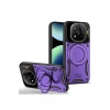 Xiaomi Redmi Note 14 Pro Plus Kılıf Joy Lens Standlı Kapak - Mor