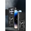 Xiaomi Redmi Note 14 Pro Plus Kılıf Pars Lens Yüzüklü Silikon - Kırmızı