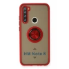 Xiaomi Redmi Note 8 Kılıf Montreal Yüzüklü Silikon Kapak - Kırmızı