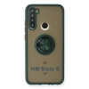 Xiaomi Redmi Note 8 Kılıf Montreal Yüzüklü Silikon Kapak - Yeşil