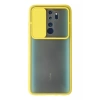 Xiaomi Redmi Note 8 Pro Kılıf Palm Buzlu Kamera Sürgülü Silikon - Sarı