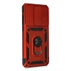Xiaomi Redmi Note 8 Pro Kılıf Pars Lens Yüzüklü Silikon - Kırmızı