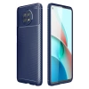 Xiaomi Redmi Note 9 5G Kılıf Auto Focus Karbon Kapak - Lacivert