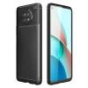 Xiaomi Redmi Note 9 5G Kılıf Auto Focus Karbon Kapak - Siyah