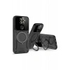 Xiaomi Redmi Note 9 Joy Lens Standlı Kapak - Siyah