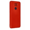 Xiaomi Redmi Note 9 Kılıf Nano içi Kadife Silikon - Kırmızı