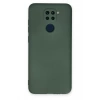 Xiaomi Redmi Note 9 Kılıf Nano içi Kadife Silikon - Koyu Yeşil
